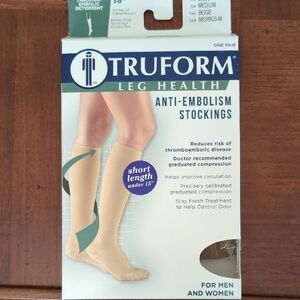 Nude Compression Stockings with Sheer Design and Anti-Embolism Support